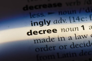 kararname Word'de bir sözlük. kararname kavramı