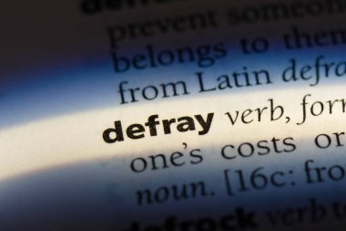 bir sözlüğü'ndeki sözcüğü ödemek. kavram ödemek