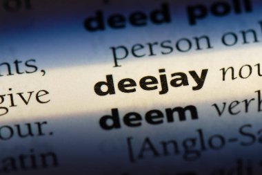 Deejay Word'de bir sözlük. Deejay kavramı