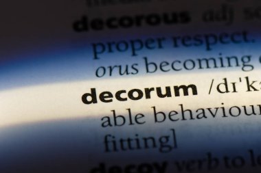 edep Word'de bir sözlük. nezaket kavramı