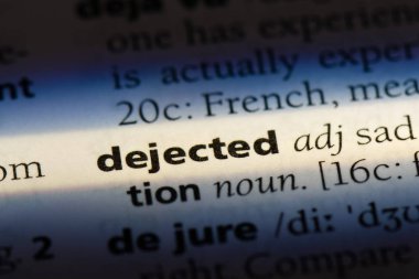 üzgün tek kelimeyle bir sözlük. kederli kavramı