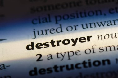 yok edici sözcük sözlüğe. yok edici kavramı