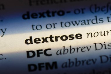 Dekstroz Word'de bir sözlük. Dekstroz kavramı