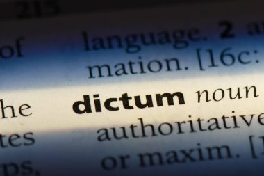 özdeyiş Word'de bir sözlük. özdeyiş kavramı