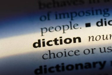 Diksiyon Word'de bir sözlük. Diksiyon kavramı