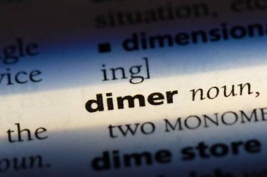 Dimer Word'de bir sözlük. Dimer kavramı