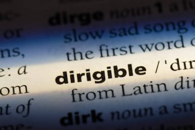 zeplin Word'de bir sözlük. zeplin kavramı