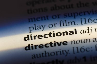 Yön tek kelimeyle bir sözlük. yön kavramı