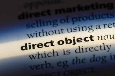 belirtili nesneyi Word'de bir sözlük. belirtili nesneyi kavramı