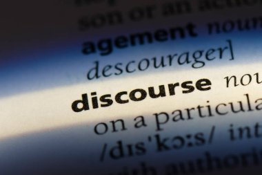 söylem Word'de bir sözlük. söylem kavramı