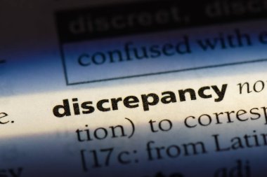 tutarsızlık Word'de bir sözlük. tutarsızlık kavramı