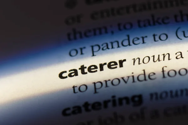 caterer word in a dictionary. caterer concept