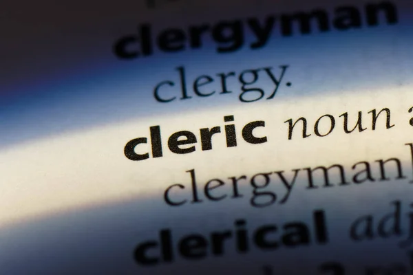 単語を辞書で聖職者 聖職者の概念 — ストック写真