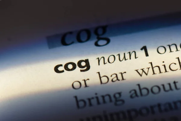 Cog Word Dictionary Cog Concept — Stock Photo, Image