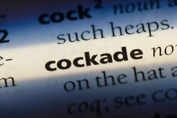 Cockade Word Dictionary Cockade Concept — Stock Photo, Image