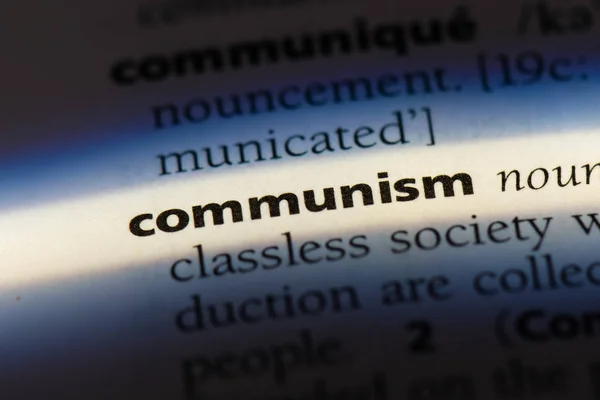 Kommunismus Einem Wörterbuch Kommunismus Konzept — Stockfoto