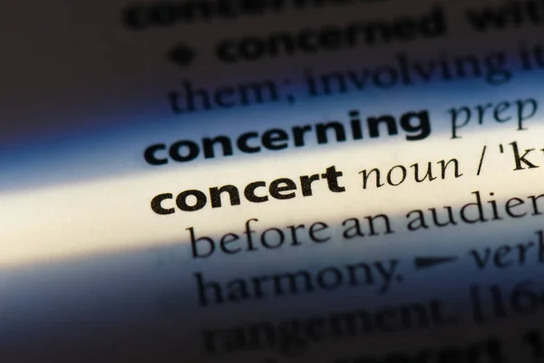 Concert Word Dictionary Concert Concept — Stock Photo, Image