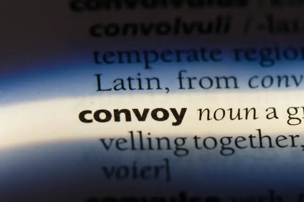 Convoy Word Dictionary Convoy Concept — Stock Photo, Image