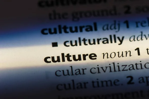 culture word in a dictionary. culture concept