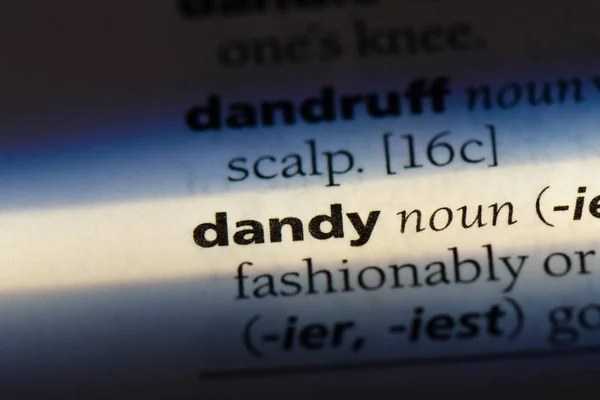 Dandy Ordet Ordbok Dandy Koncept — Stockfoto