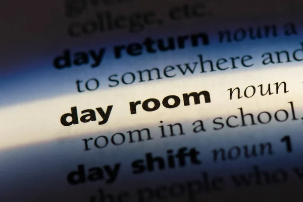 辞書で単語をデイルーム 日ルームのコンセプト — ストック写真