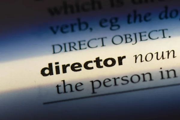 Director Word Dictionary Director Concept — Stock Photo, Image