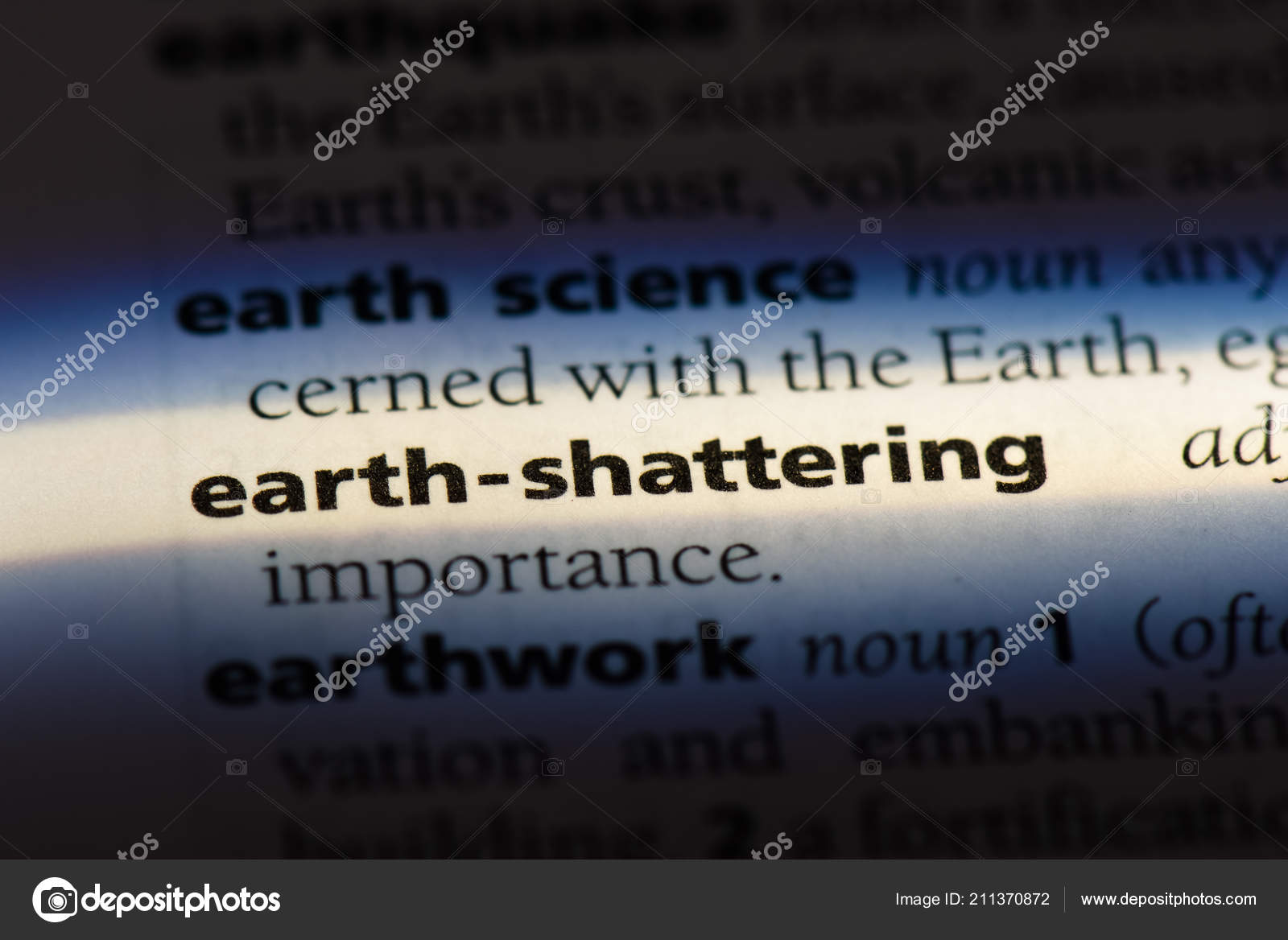 Earth Shattering Word Dictionary Earth Shattering Concept - 