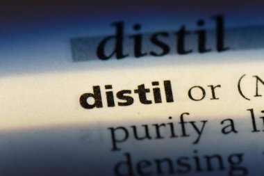 bir sözlüğü'ndeki sözcüğü damıtma. kavram damıtma