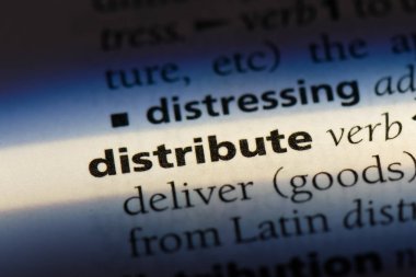 bir sözlüğü'ndeki sözcüğü dağıtın. kavram dağıtmak