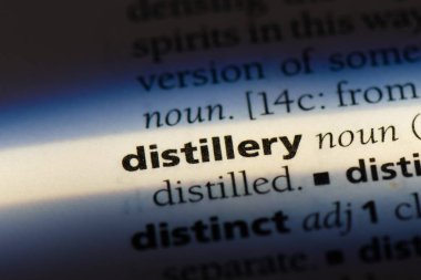bir sözlüğü'ndeki damıtım sözcüğü. damıtım kavramı