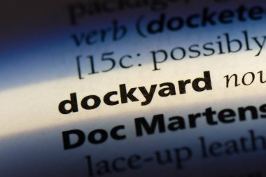 Tersane Word'de bir sözlük. Tersane kavramı