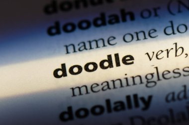 bir sözlüğü'ndeki sözcüğü doodle. Doodle kavramı