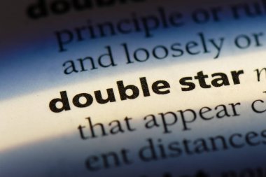çift yıldız Word'de bir sözlük. çift yıldız kavramı