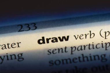 sözcük sözlükte çizin. kavram çizmek