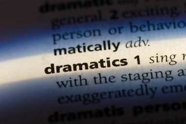 Dramaturji Word'de bir sözlük. Dramaturji kavramı