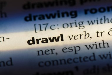 bir sözlüğü'ndeki sözcüğü drawl. kavram drawl