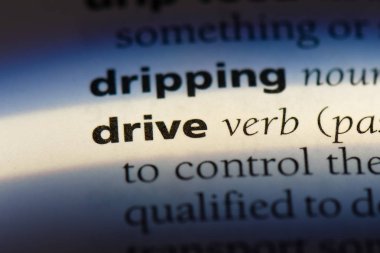 sürücü Word'de bir sözlük. sürücü kavramı