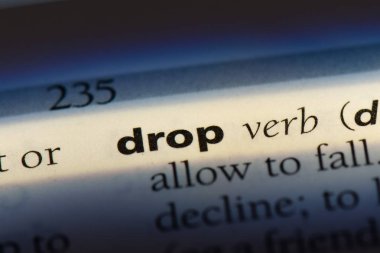 sözcük sözlükte bırak. damla kavramı