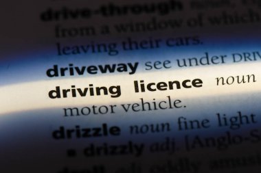 Ehliyet Word'de bir sözlük. Ehliyet kavramı