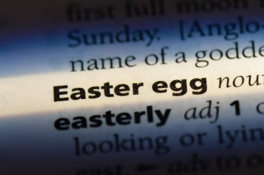 Paskalya yumurtası Word'de bir sözlük. Paskalya yumurtası kavramı