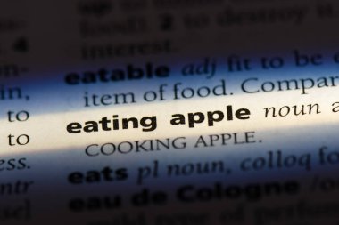 Yeme elma Word'de bir sözlük. Yeme elma kavramı