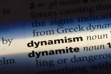 dinamizm Word'de bir sözlük. dinamizm kavramı