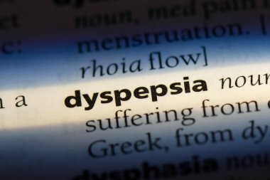 dispepsi Word'de bir sözlük. dispepsi kavramı