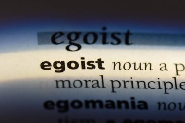 egoist Word'de bir sözlük. egoist kavramı