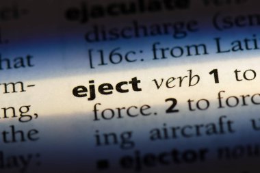 bir sözlüğü'ndeki sözcüğü dışarı atmak. kavram çıkarma