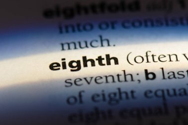 Sekizinci tek kelimeyle bir sözlük. Sekizinci kavramı