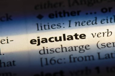 bir sözlüğü'ndeki sözcüğü boşalmak. kavram boşalmak