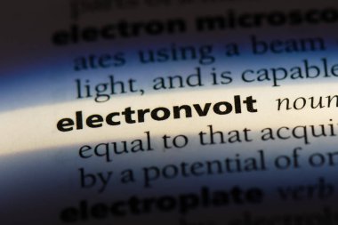 elektronvolt Word'de bir sözlük. elektronvolt kavramı