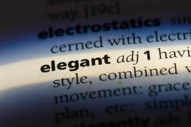 zarif tek kelimeyle bir sözlük. zarif kavramı