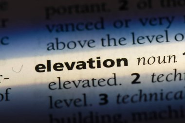 Yükseklik Word'de bir sözlük. Yükseklik kavramı